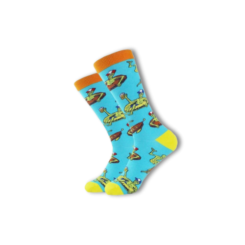 Chaussettes alien piscine