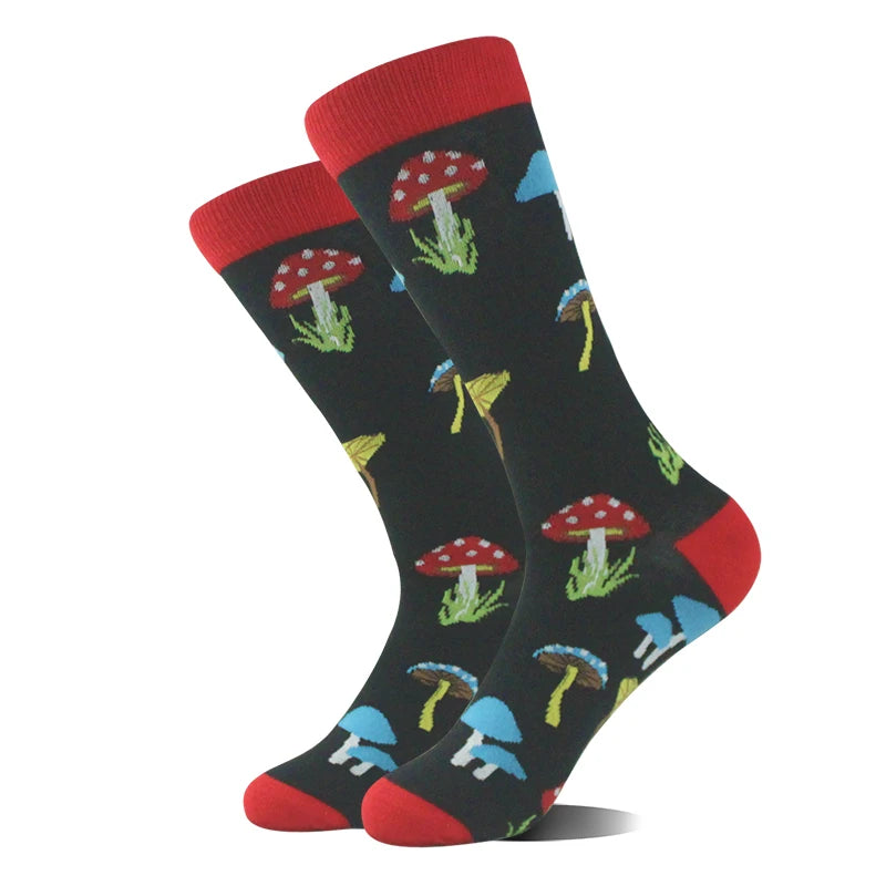 Chaussettes motif champignon