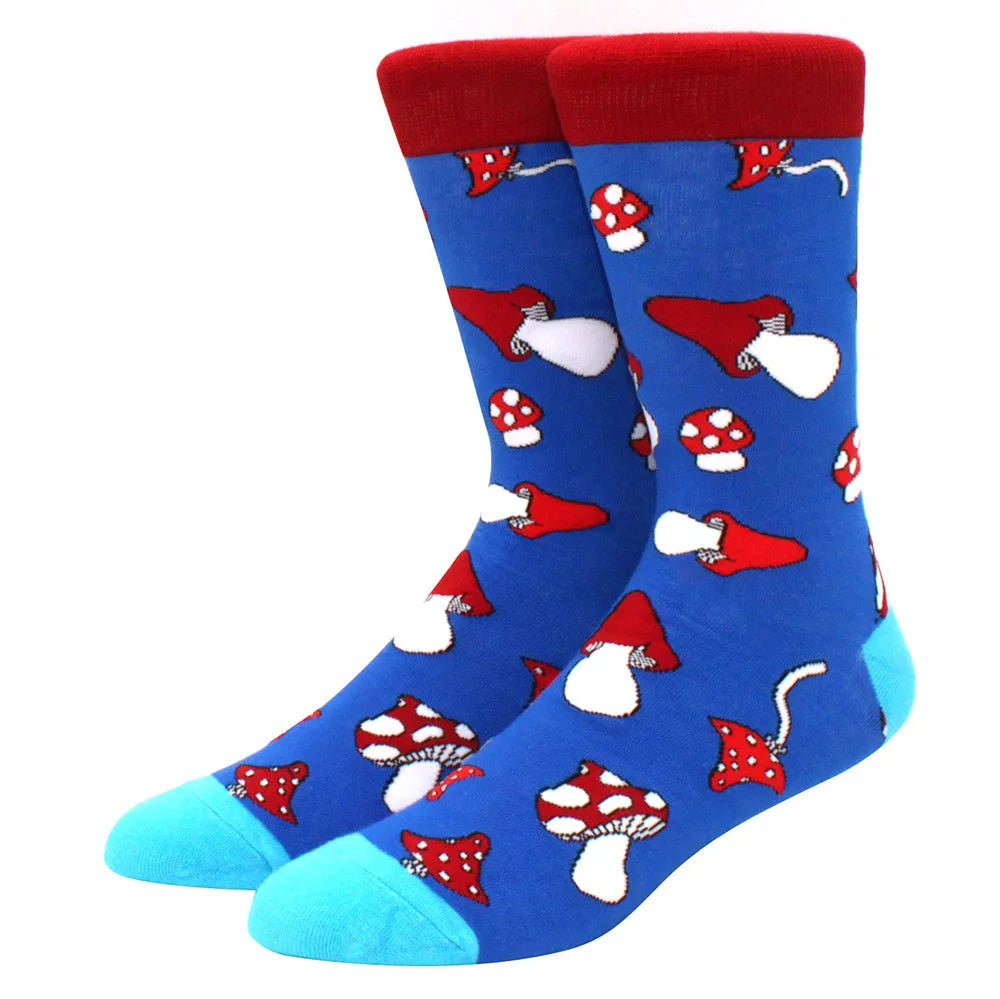 Chaussettes motif champignon