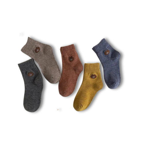 Chaussettes enfant ours lot de 5