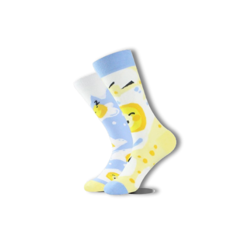 Chaussettes oeuf sur le plat