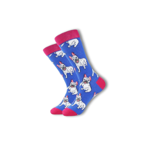 Chaussettes chien bulldog