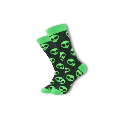Chaussettes alien vert
