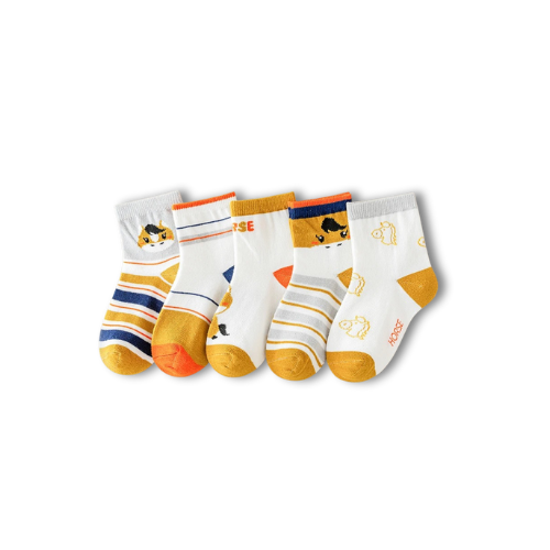 Chaussettes enfant cheval lot de 5