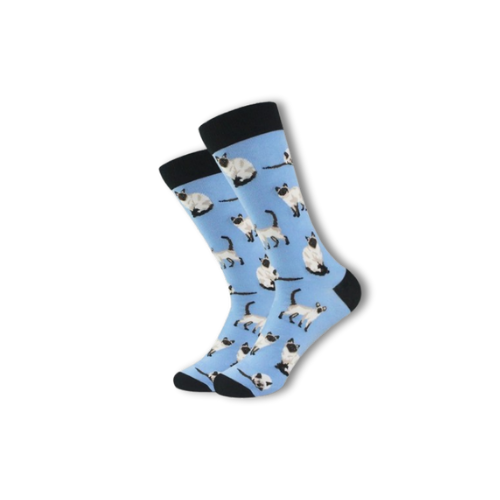 Chaussette chat siamois