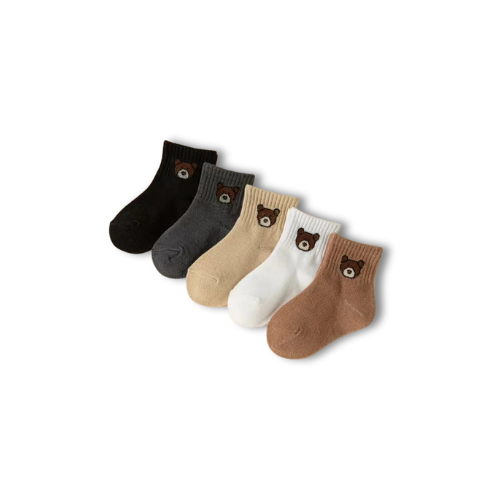 Chaussettes enfant oursons lot de 5