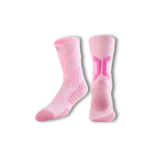 Chaussettes de running roses