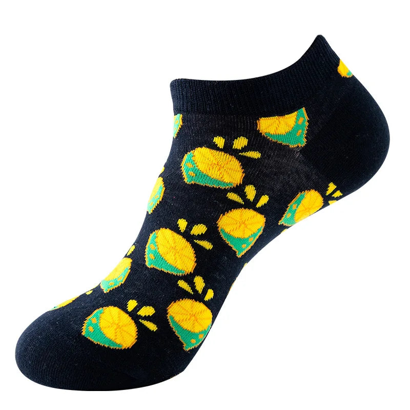 Socquettes motif demi citron | La Sock Box