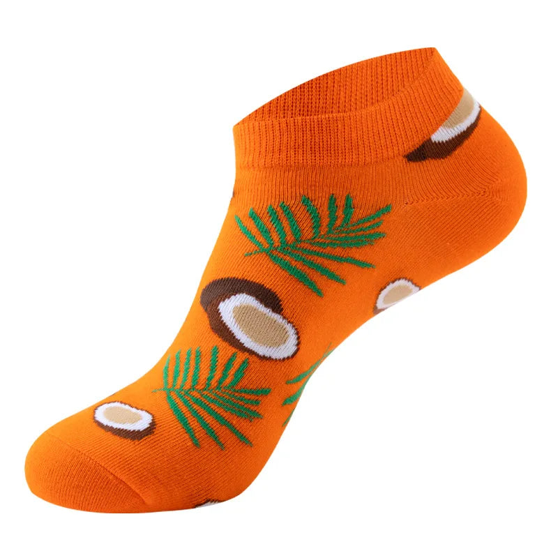 Socquettes motif noix de coco | La Sock Box