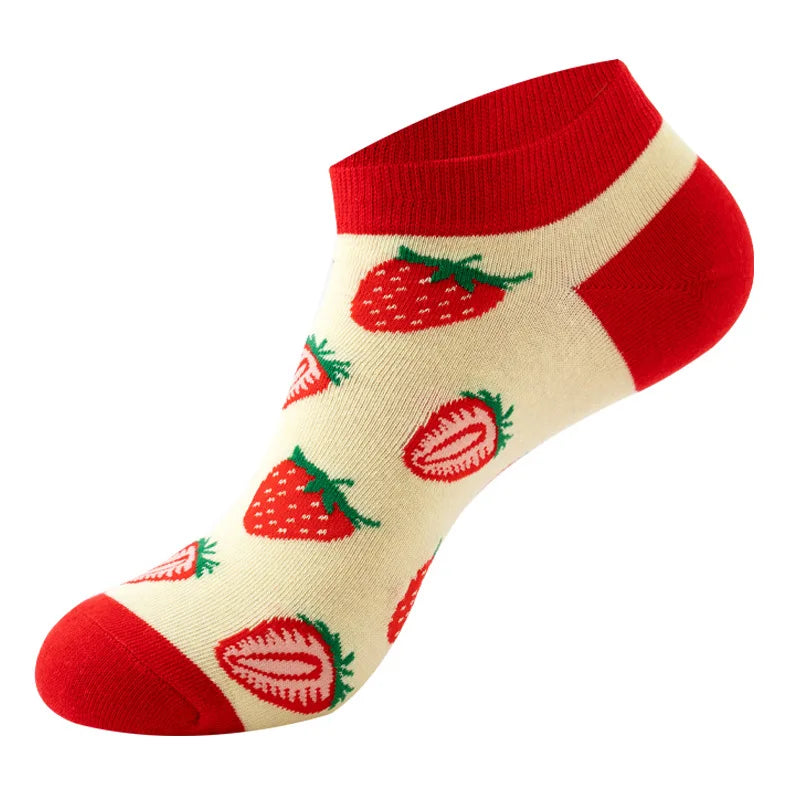 Socquettes motif fraises | La Sock Box