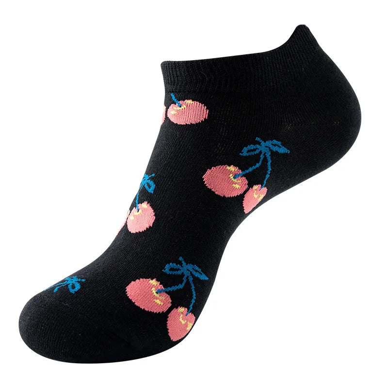 Socquettes motif petites cerises | La Sock Box