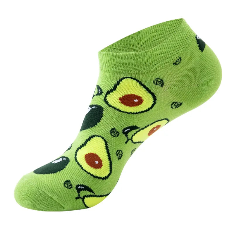 Socquettes motif avocats verts | La Sock Box