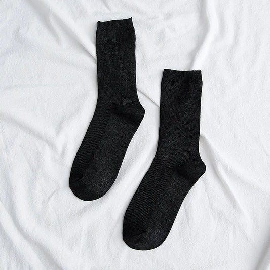 Chaussettes à paillettes noires