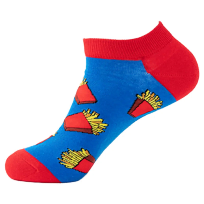 Socquettes motif cornet de frites | La Sock Box