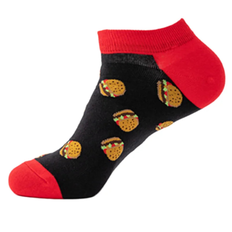 Socquettes motif burgers | La Sock Box