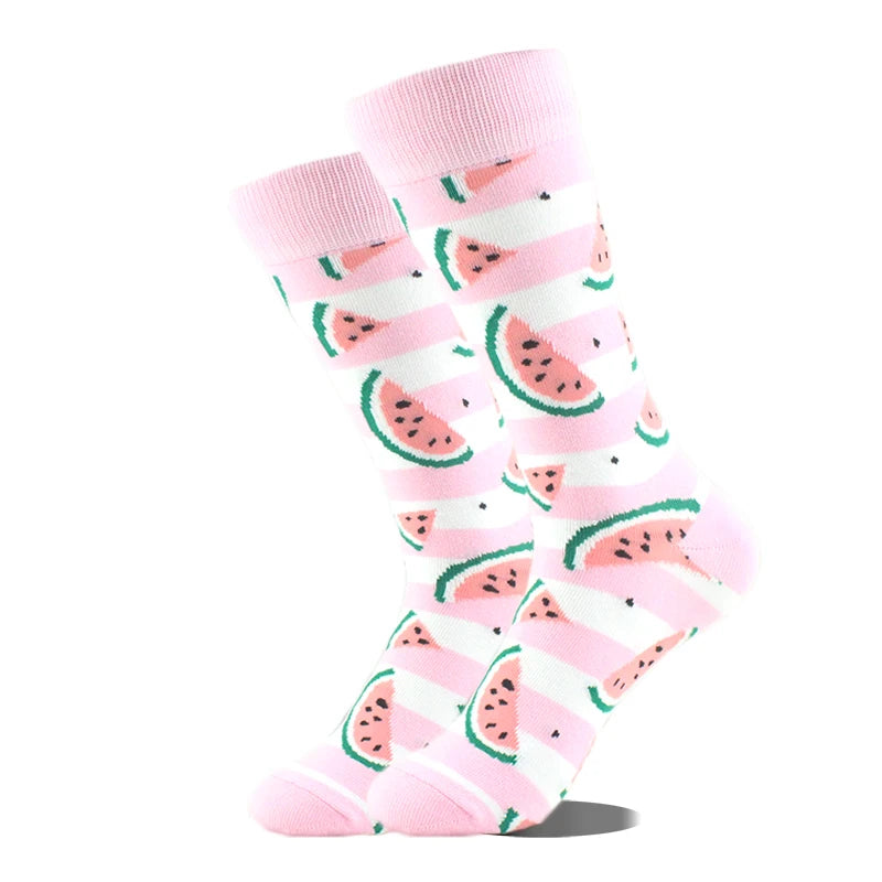Chaussettes motif pastèque