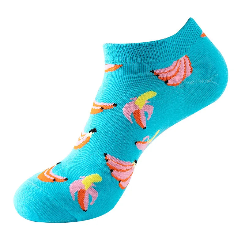 Socquettes motif bananes roses | La Sock Box